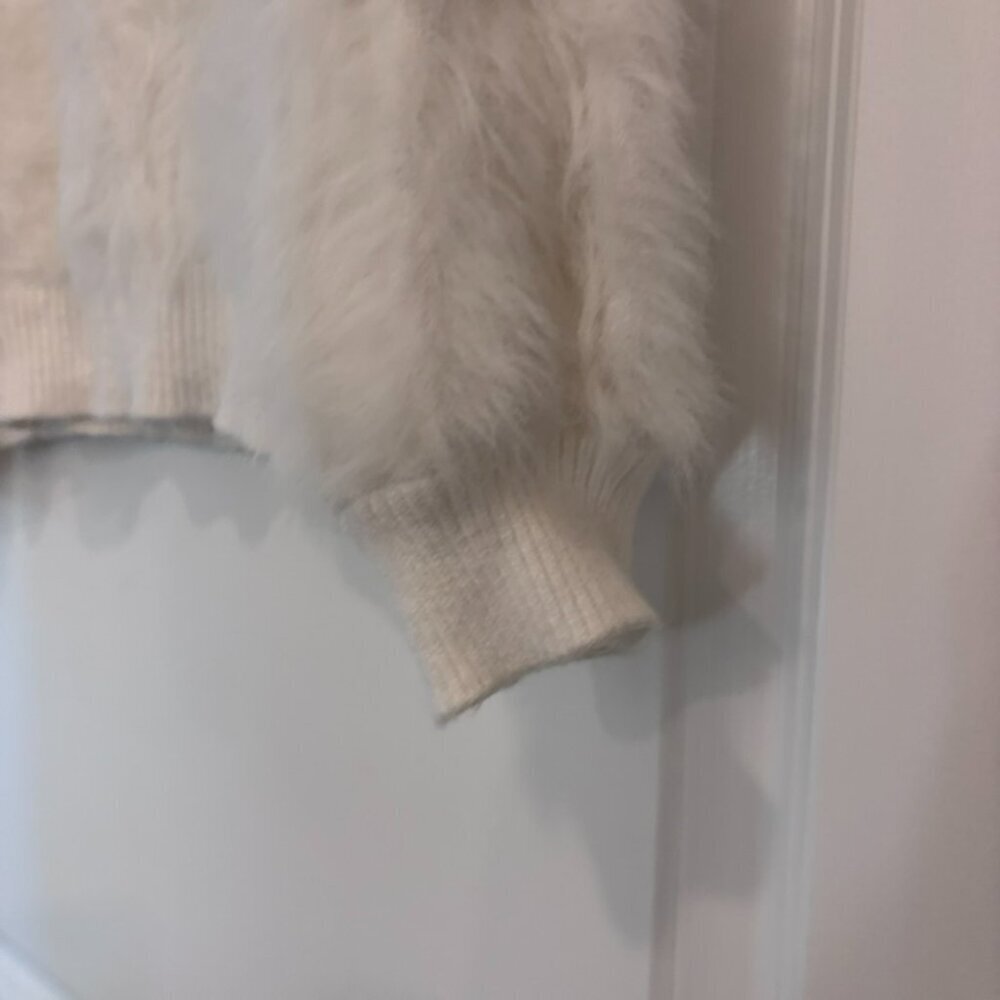 Urban Outfitters Sweet As A Peach Fuzzy Mock-Neck Sweater - Picture 4 of 7